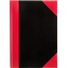 Idena 10147 - Quaderno DIN A5, 96 fogli, 70 g/m², quadrato, copertina rigida, rosso/nero, 1 pz.