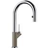 BLANCO 521376 CARENA-S Vario Rubinetto da Cucina Doccetta con Tubo Regolabile Tartufo/Cromato