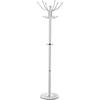 DRW Appendiabiti da terra in metallo con base in marmo bianco 36 x 175 cm