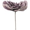 DRW Set di 2 Fiori magnolie Artificiali in Schiuma Eva in Viola 85 x 74 cm, Gambo 52 cm, 85x74cm, Tallo 52cm