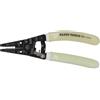 KLEIN TOOLS Klein-Kurve - Pinza spelafili, 10-18 AWG solido, filo intrecciato 12-20 AWG, impugnature fosforescenti al buio 11055GLW, manico ad alta visibilità