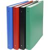 Exacompta - 52432E - 1 Raccoglitore Foderato PVC - 4 Anelli Tondi 30 mm - Dorso 40 mm - Dimensioni Esterne 28x34,3 cm per Formato da Archiviare 24x32 cm - 4 Colori Random