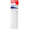 Kathay 86420100 Righello in plastica, 20 cm, trasparente, perfetto per uso scolastico