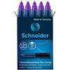 Schneider One Change - Cartuccia per penna roller One Change, 1 x 5 pezzi, colore: Viola