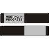 Seco Meeting In Progress/Blank Cartello scorrevole 255 mm x 52 mm - Alluminio/PVC (confezione da 5)