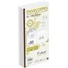 Clairefontaine 610645C - Confezione da 50 Buste Forever 100% riciclate DL-110x220mm 80g Autoadesive - 80g/m² - Finestra Carta Cristal 45x100 (posizione 20/20)