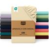 Utopia Bedding Lenzuolo con Angoli Piazza e Mezza Francese - 135x190cm - Beige - Microfibra di Poliestere Spazzolato - Lenzuolo Sotto con Angoli Elasticizzato