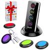 Reyke Localizzatore Chiavi Trova Chiavi,Trasmettitore wireless Key Finder, Remote Finder w/torcia LED per i tasti del telefono cellulare degli animali domestici