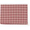 PARAMAISON Tovaglia Rustica Rettangolare, Stile Quadretti Country, Bianco e Bordeaux, Tovaglia Tavola da Pranzo, Cucina, Giardino, Pic nic, 6 Posti 140x180 cm