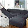 uyeoco Copridivano Elasticizzato 1/2/3/4 Posti, Copridivano con Penisola Destra/Sinistra, (Fodera per Divano Forma di L ne servono Due) (Color : B, Size : 1 posti (90-140cm))