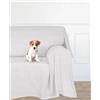 Farè - Telo Salva Divano in tessuto arredo ANTIMACCHIA (idrorepellente ed impermeabile) per COPRIDIVANO | Made in Italy | 200 x 270 cm | ARMOR bianco