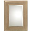 DRW - Specchio da parete rettangolare in legno naturale, 60 x 2 x 80 cm
