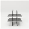 Phoenix Safe FORTUNA - Portabottiglie da bar per mensola, colore: Grigio