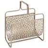 HAKU Portagiornali oro, metallo - Dim. L 37 cm x A 45 cm x P 22 cm, Stile Art Deco