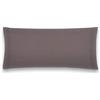 Sancarlos - Federa per cuscino da letto, 100% cotone, colore grigio, cuscino da 75 cm