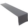 Lemos Home Runner da tavola di alta qualità in 100% cotone, collezione Concetto, colore e dimensioni a scelta (runner - 40 x 250 cm, grigio basalto)