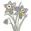 Bothy Threads kit punto croce - Blackwork narcisi