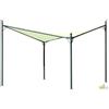 GAZEBO ACCIAIO QUADRATO VELA ACCIAIO TELO ALICANTE 3,5X3,5MT 350x350xHmax280cm