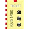 amscan International - Biglietti d'invito Stile Hollywood, Confezione da 8 Pezzi