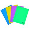 Exacompta - Cod. 88290E - 1 Portalistino 20 buste cristallo liscio trasparente Forever® Young - Copertina polipropilene riciclato - F.to esterno 24x32cm - Colori random: blu, viola, giallo, turchese