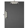 Exacompta 18271E Porta blocco in carta patinata con doppio morsetto e sistema di fissaggio a parete per uso orizzontale e verticale Formato 23 cm x 32 cm per documenti A4 nero.