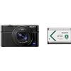 Sony Rx100 Vii - Fotocamera Digitale Compatta Premium & NP-BX1 Batteria Ricaricabile InfoLithium Serie X per Fotocamere Compatte Cyber-Shot DSCRX100, DSCHX300 e DSCWX300, 3.6 V