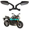 MISS MOLY Moto Specchietto Retrovisore, 8mm 10mm Street Bike Specchi per XJR1300 XJ6 FZ1 FZ6 MT-09 V-Max (Carbonio)