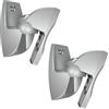 VOGEL'S VLB 500 B Staffa per montaggio a parete per altoparlanti, girevole, Preassemblato, Max 5 Kg, Imballaggio ecologico, Argento (2 staffe)