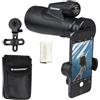 Celestron 72370 Outland X Monocolo impermeabile 10x50 adattatore smartphone, Bluetooth, coprioculari, custodia con cinghia Alloggiamento resistente, vetro prismatico BaK-4 e ottica multi-strato, Nero