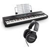 Alesis Recital Pro + M-Audio HDH40 - Pianoforte Digitale 88 Tasti Pesati con Casse Integrate + Cuffie Over Ear chiuse da studio con archetto flessibile e cavo da 2,7 m