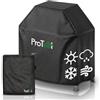 Cable Technologies ProTool Copertura Barbecue Impermeabile, Telo Copri Barbecue Gas Carbonella Elettrici BBQ Grill in Tessuto Oxford Resistente, Cover Protettiva Anti Pioggia UV Sole Polvere Neve Vento (80x66x100)