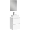 Baikal Onyx RIDUCIDO, 16 mm Legno, Bianco Melamina, 45 cm Fondo 36, 2 Cajones