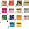 NBEADS 14pz Sacchetti di Seta per Gioielli, 14 Colori Cinese Broccato di Seta Portamonete Borsa Ricamata Borse Ricamate per Monete Stoccaggio Gioielli, 11.5x11.5cm