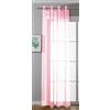 Gardinenbox Tenda trasparente con occhielli Uni, 245 x 140 cm (altezza x larghezza), colore rosa chiaro, tenda con occhielli e orlo in piombo, per soggiorno, 20332-cn