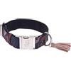 Ferribiella Spa Ferribiella Collare Kami Regolabile per Cani Nero, m-3x29-45cm