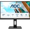 AOC U27P2CA Monitor PC 68.6 cm (27") 3840 x 2160 Pixel 4K Ultra HD LED Nero