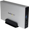 StarTech.com Enclosure per dischi rigidi esterni SATA III 3,5" USB 3.0 con UASP color argento- HDD esterno portatile