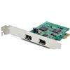 StarTech.com Scheda PCI Express FireWire a 2 porte - Adattatore PCIe 1394a