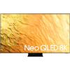 Samsung TV Neo QLED 8K 85" QE85QN800B Smart Wi-Fi Stainless Steel 2022. Mini LED, Processore Neural Quantum 8K, Ultra sottile