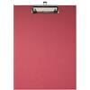 Exacompta 17295E Porta blocco in carta patinata con clip e sistema di fissaggio a parete Formato 23 cm x 32 cm per documenti in formato A4 in colore rosso.