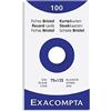 Exacompta 13301E Cartoncini Bristol, 7x12 cm, Bianco