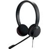 Jabra Evolve 20 MS Stereo Auricolare Cablato A Padiglione Ufficio USB tipo A Nero