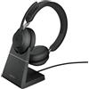 Jabra Evolve2 65. MS Stereo Auricolare Wireless A Padiglione Ufficio USB tipo Bluetooth Nero