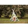 Croci Cuscino per Cani e Gatti in Morbida Microfibra a Forma di Amaca | Cuccia per Cane e Gatto con Morbido Cuscino Imbottito all' Interno | Fantasia Jungle Tepee | Misure: 50X48X70 CM
