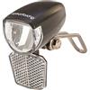 Prophete Luce per bicicletta, faro a LED, 15 Lux con riflettore rimovibile