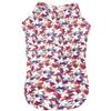 Croci Vestito per Cani, T-Shirt Stoffa Leggera e Confortevole, Camicia | Fantasia Plumeria | Misura: 25 CM