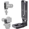 Aitteel DSLR Camera L Staffa Orizzontale Verticale Interruttore Treppiede Piastra a Sgancio Rapido Compatibile con Canon Nikon Sony DJI Osmo Ronin Zhiyun Stabilizzatore Treppiede Monopiede