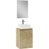 Baikal Onyx Ridotto, Legno Melammina 16 mm, Natura, 45 cm Fondo 36, 2 Puertas
