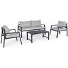 KONTE.DESIGN Set Salotto LORILLARD Antracite