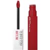 Maybelline New York Rossetto Matte SuperStay Matte Ink, Tinta Labbra a Lunga Tenuta, Colore Intenso e Vibrante, No Transfer, Spiced Edition, Hustler (335), 5 ml